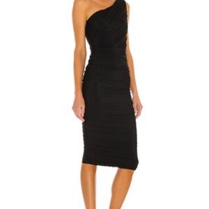 A.L.C. Chic Black One-Shoulder Dress